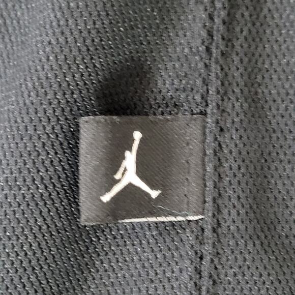 NIKE Jordan Jumpman Track Jacket Large 25x27 Baggy Black Red - Picture 12 of 16